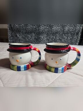 Magic Snowman Mugs Set Of 2 Sleddin Hill